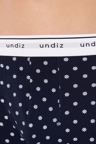 Boxer Repeatiz - Bleu marine et blanc