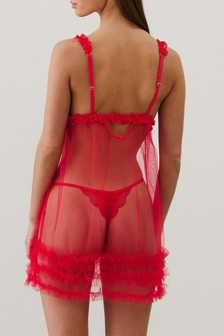 Babydoll Rufflelaciz - Rosso