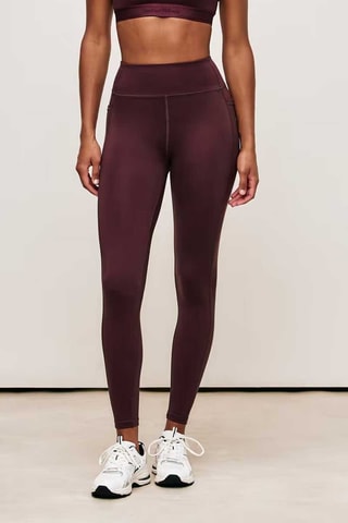 Leggings a vita alta Levaniz - Marrone scuro