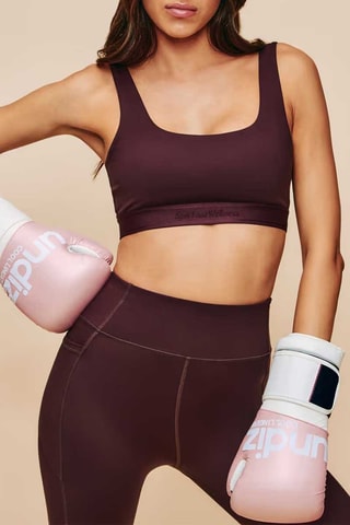Leggings a vita alta Levaniz - Marrone scuro