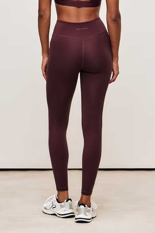 Leggings a vita alta Levaniz - Marrone scuro