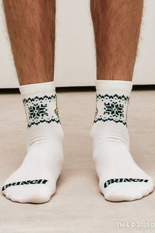 Calze Brontolo Biancaneve Disney Grinchisemiz - Bianco