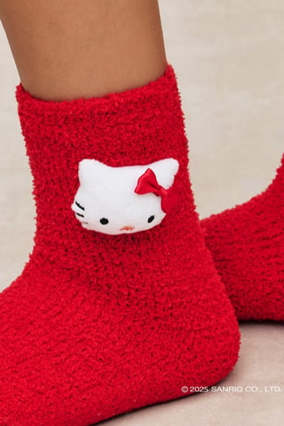 Calze Hello Kitty Sanrio Fursockiz - Rosso