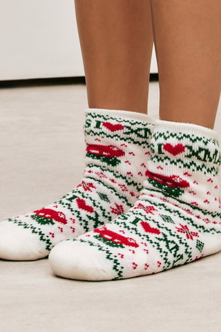 Calze Xmasjacquiz - Ecrù