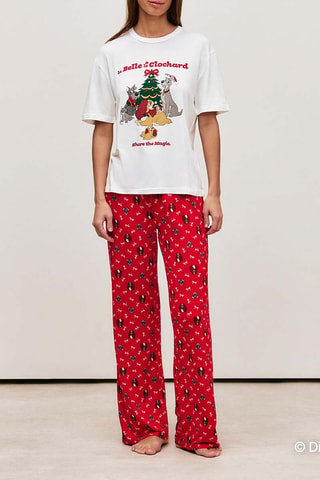 Pyjama La Belle et le Clochard Disney Famladiz - Rouge