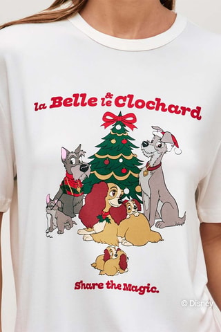 Pyjama La Belle et le Clochard Disney Famladiz - Rouge