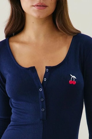 Tuta pigiama Cozycherriz - Navy