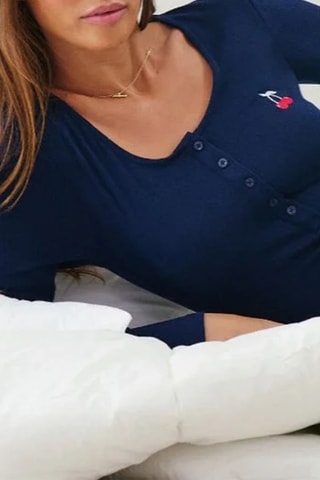 Tuta pigiama Cozycherriz - Navy