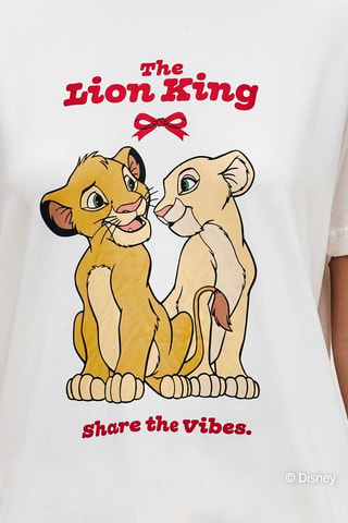 Pyjama Simba et Nala Le Roi Lion Disney Famsimbiz - Blanc