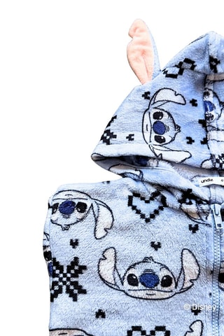 Tuta pigiama con cappuccio Stitch Lilo e Stitch Disney Kidloverstitchiz - Blu
