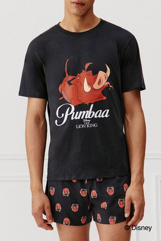 Pigiama Pumbaa Il re leone Disney Cadipumbiz - Nero e cammello