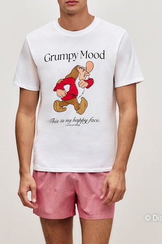 Pigiama Brontolo Biancaneve e i Sette Nani Disney Grumpymasiz - Bianco e rosso