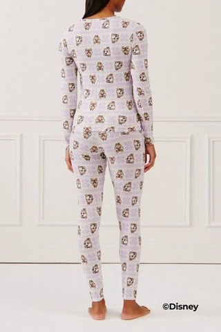 Pyjama Tic et Tac Disney Jatictaciz - Mauve et écru