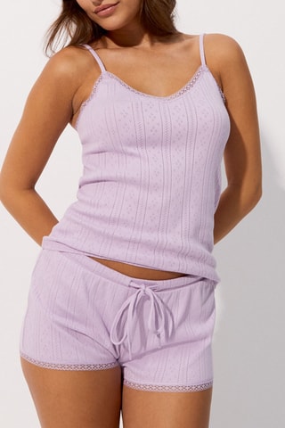 Short Vitamipriz en coton biologique - Mauve - Etam