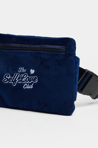 Marsupio in velluto  Peribeltiz - Navy