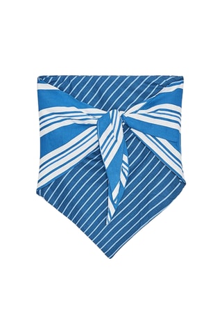 Lenço em linho - Azul-cobalto