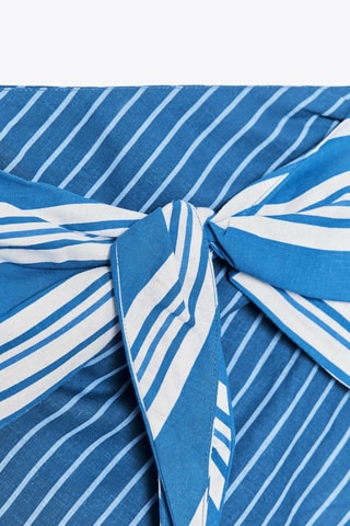 Lenço em linho - Azul-cobalto