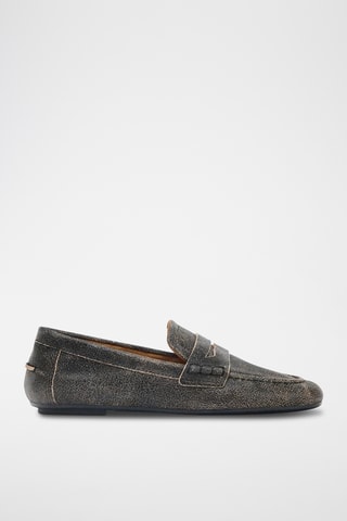 Mocassins - Gemêleerd Antraciet