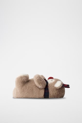 Pantufas com orelhas - Castanho
