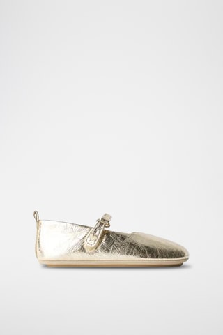 Sabrinas em couro nappa - Dourado