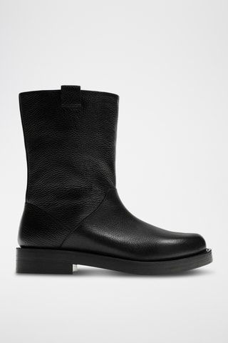 Boots em couro - Preto