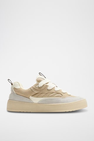 Sneakers - Beige en Lichtgrijs
