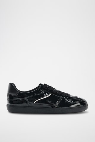 Gelakte Sneakers - Zwart