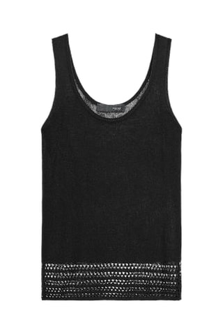 Camisola de alças - Preto