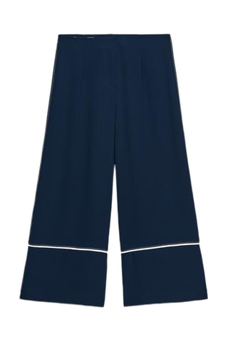 Calças 7/8 - Azul-marinho