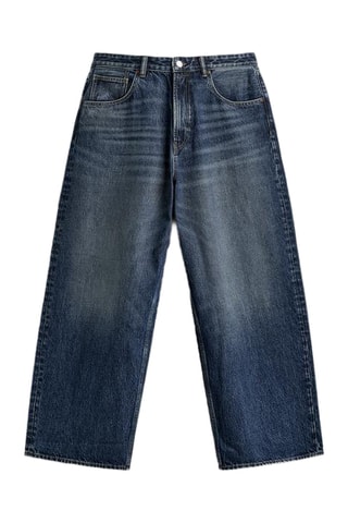 Jeans baggy - Azul-escuro