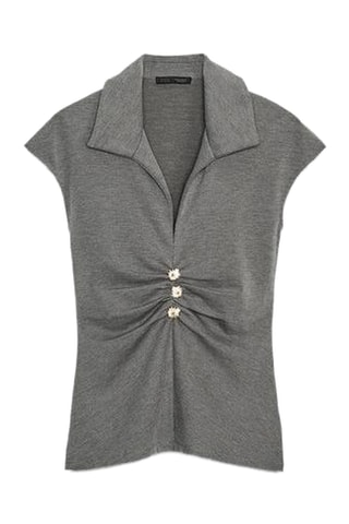 Top - Cinzento-mesclado