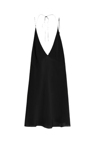 Top em seda de amoreira - Preto