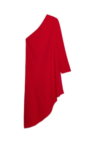 Vestido assimétrico - Vermelho