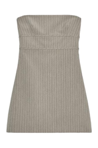 Vestido corpete - Caqui