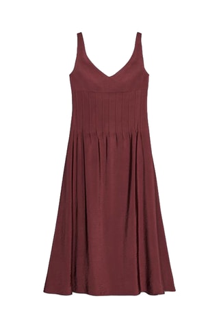 Vestido médio - Bordô