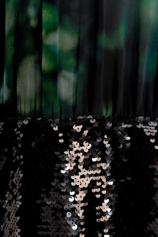 Vestido direito - Verde-esmeralda