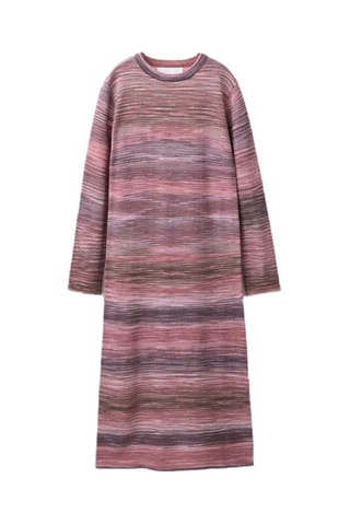 Vestido - Rosa e castanho