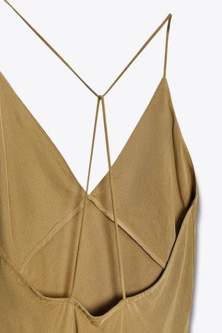 Vestido comprido - Verde-azeitona