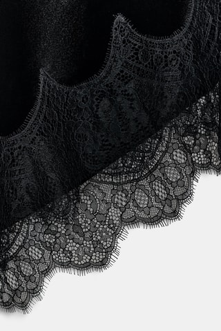 Vestido trapézio de veludo - Preto
