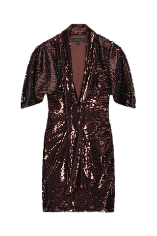 Vestido direito - Castanho
