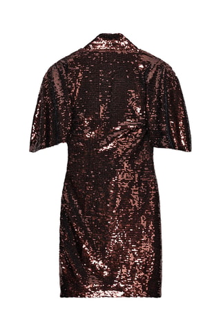 Vestido direito - Castanho