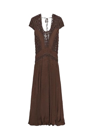 Vestido comprido - Castanho