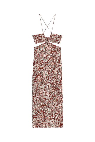 Vestido direito - Castanho