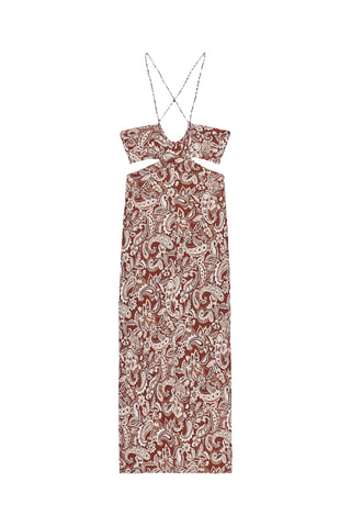 Vestido direito - Castanho
