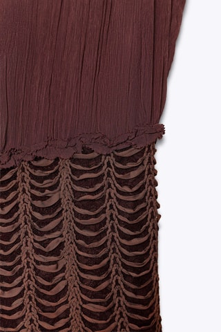 Vestido midi - Bordô