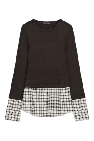 Blusa efeito ilusório - Preto