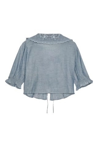 Camisa - Azul-cinza