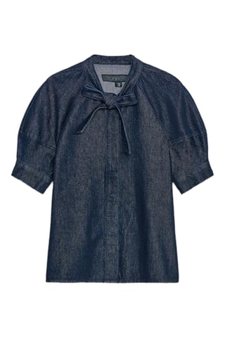 Camisa de ganga - Azul-escuro