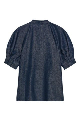 Camisa de ganga - Azul-escuro