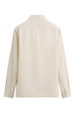 Sobrecamisa em veludo - Cru